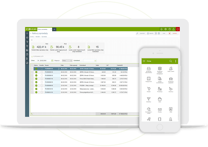 mobilny system ERP