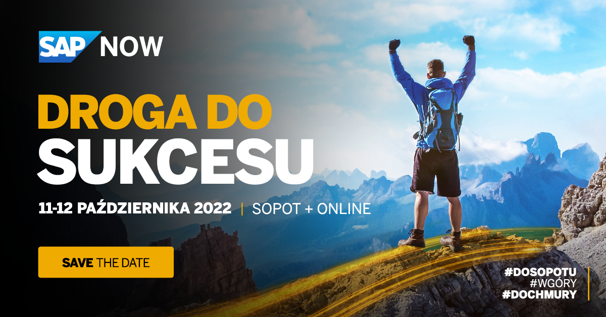 Wyznacz swoją drogę do sukcesu podczas SAP NOW! 