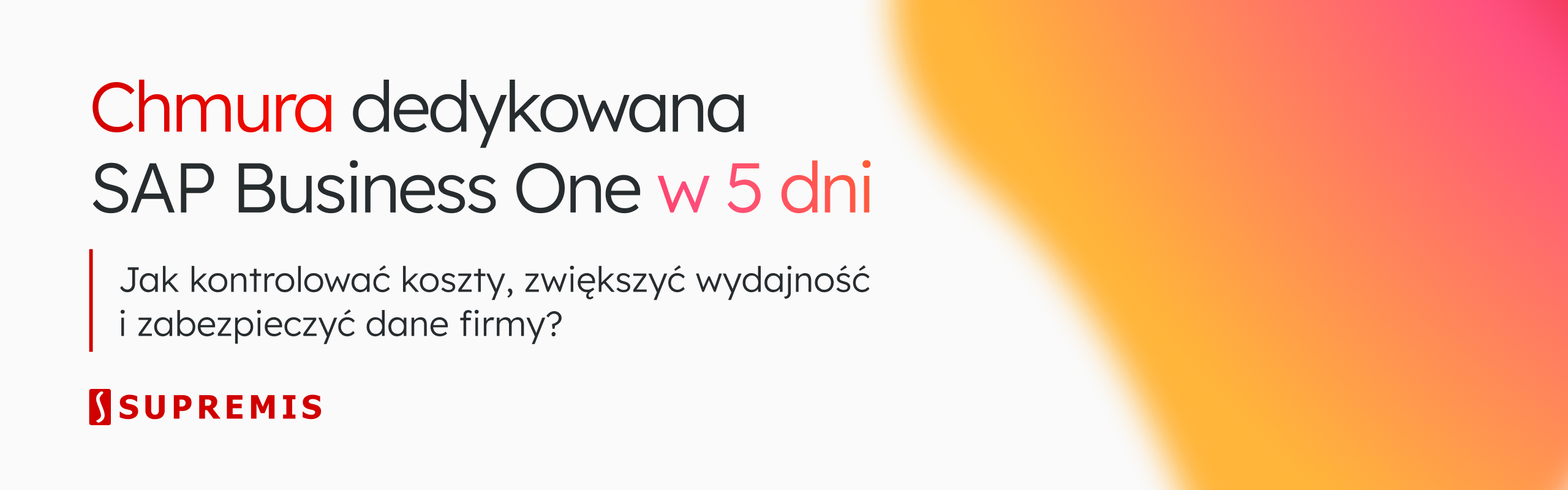Zapowiedź webinaru SUPREMIS o SAP Business One