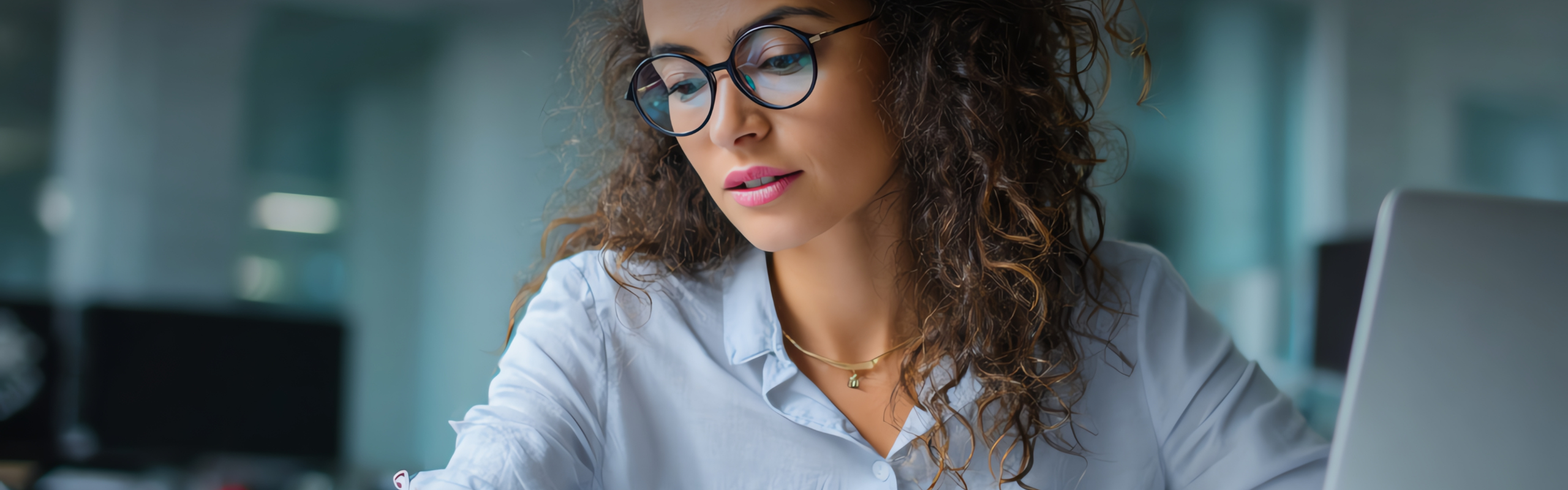 Bookkeeper inputting financial data into accounting software