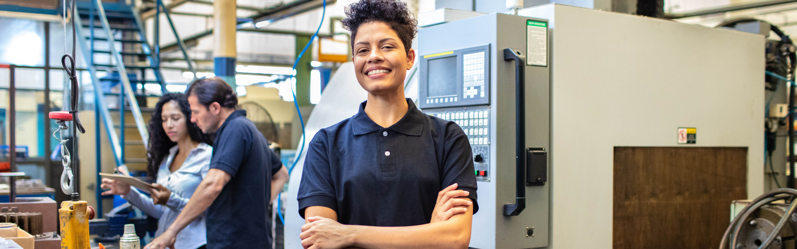 Female engineer in a manufacturing company