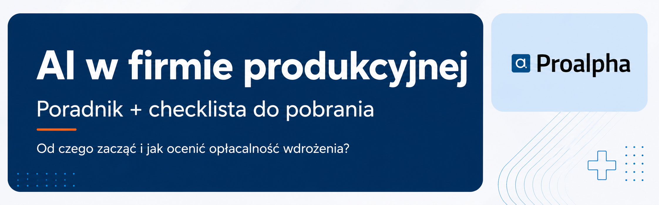 ai w firmie produkcyjnej proalpha