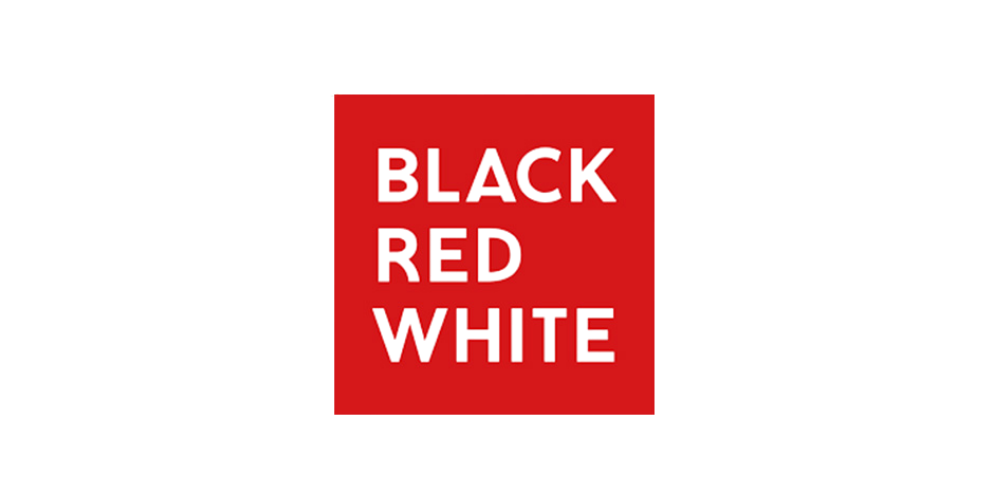 black red white
