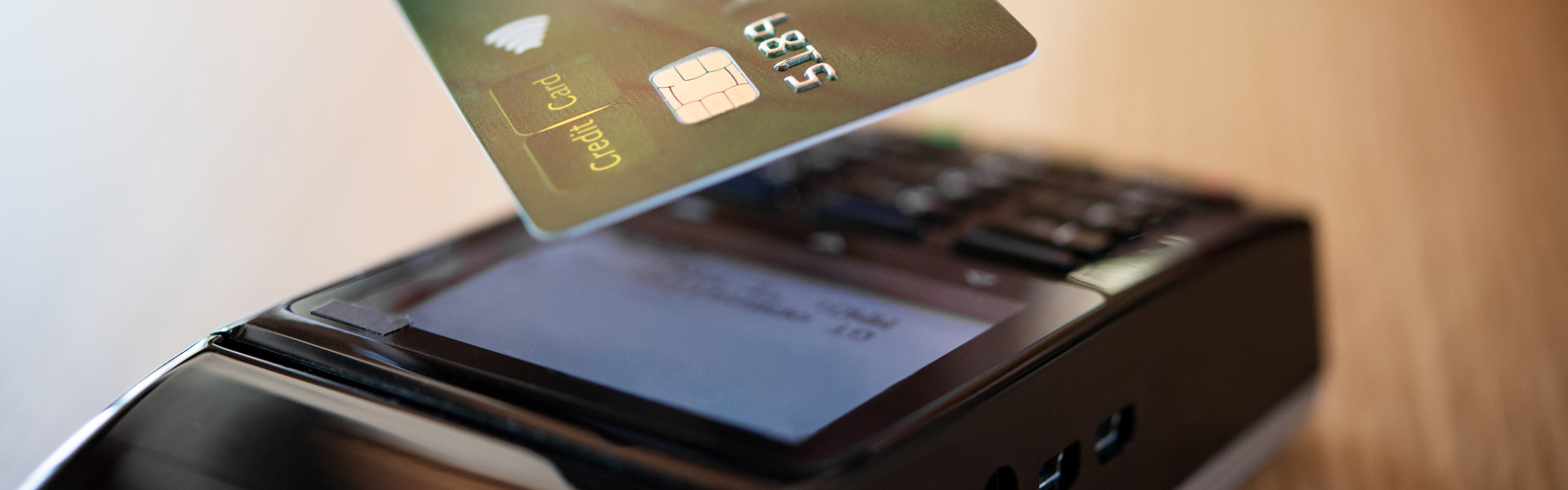 Close up of Credit Card Contactless Payment