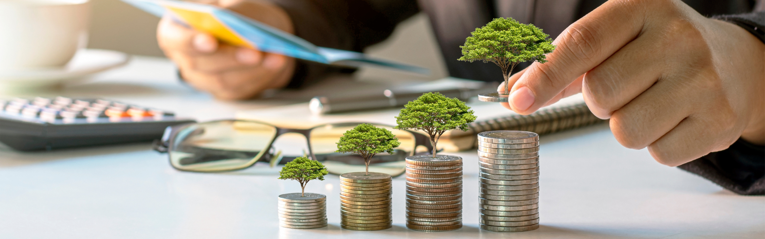 Business Man Investing for Financial Growth